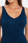 Amalfi V neck plunge swimsuit