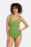 Square neck swimsuit