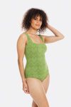 Square neck swimsuit