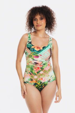 Gathered square swimsuit-swimwear-Gaby's
