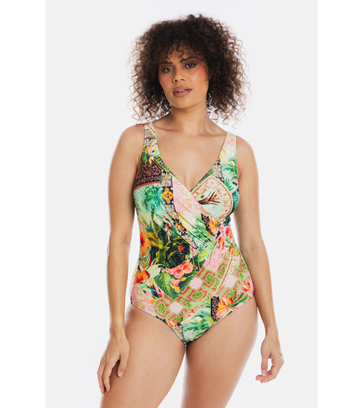 Surplice swimsuit