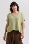Textured V top