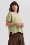 Textured V top