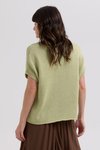 Textured V top