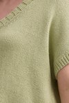 Textured V top