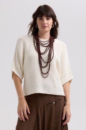 Textured jumper-knitwear-Gaby's