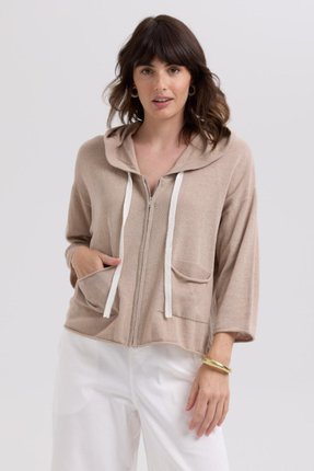 Linen hoodie-knitwear-Gaby's