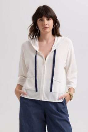 Linen hoodie-knitwear-Gaby's