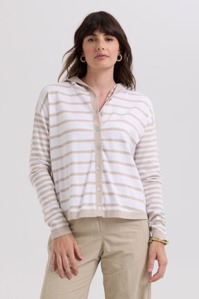 Multi stripe hoodie-knitwear-Gaby's