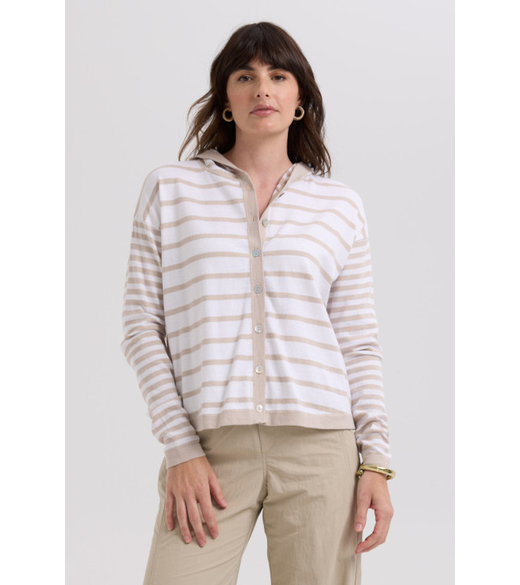 Multi stripe hoodie