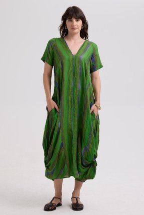 Painted linen dress-dresses-Gaby's