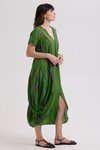 Painted linen dress
