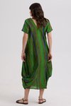 Painted linen dress