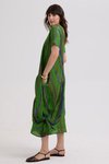 Painted linen dress