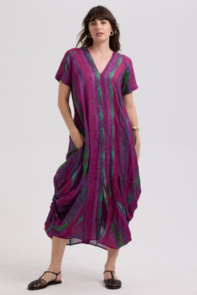 Painted linen dress-dresses-Gaby's