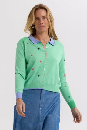 Blossoms handwork cardi-knitwear-Gaby's