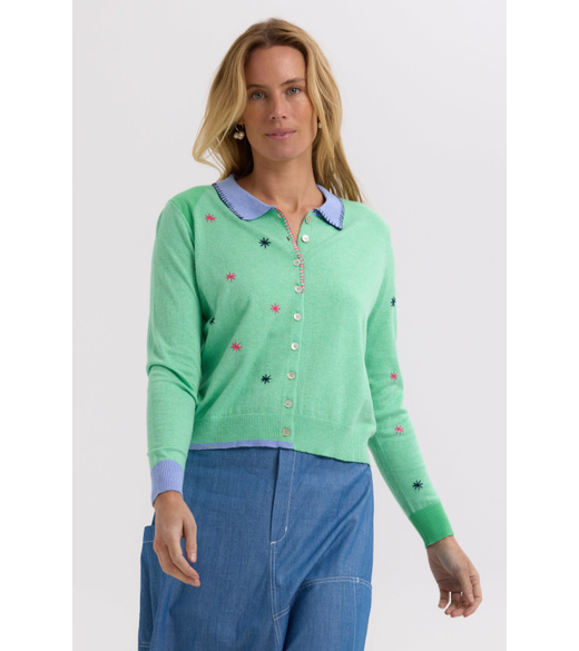 Blossoms handwork cardi