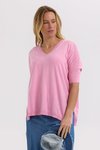 Pointelle shoulder top