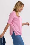 Pointelle shoulder top