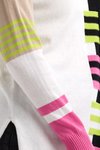 Ladder stripe V top