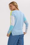 Ladder stripe V top