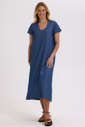 Denim dress-dresses-Gaby's