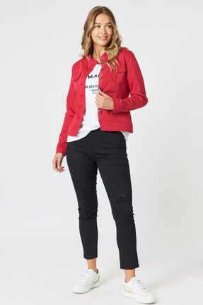 Maggie denim jacket-jackets-and-vests-Gaby's