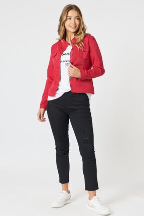 Maggie denim jacket-jackets-and-vests-Gaby's