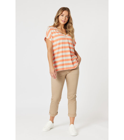 Addison stripe tee