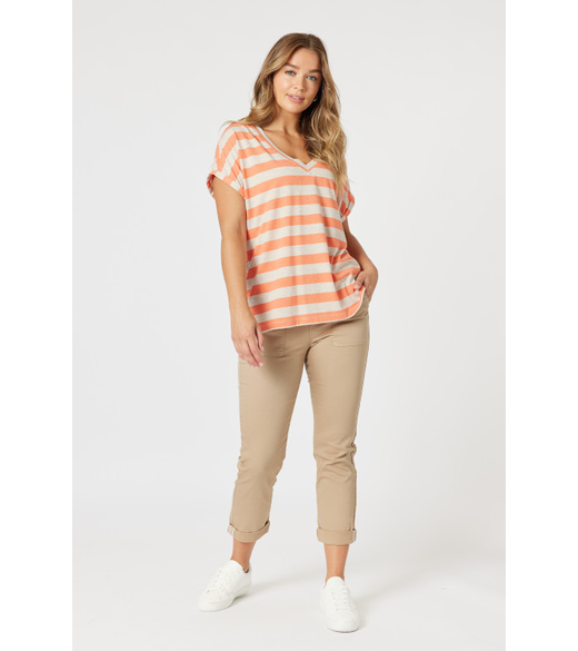 Addison stripe tee