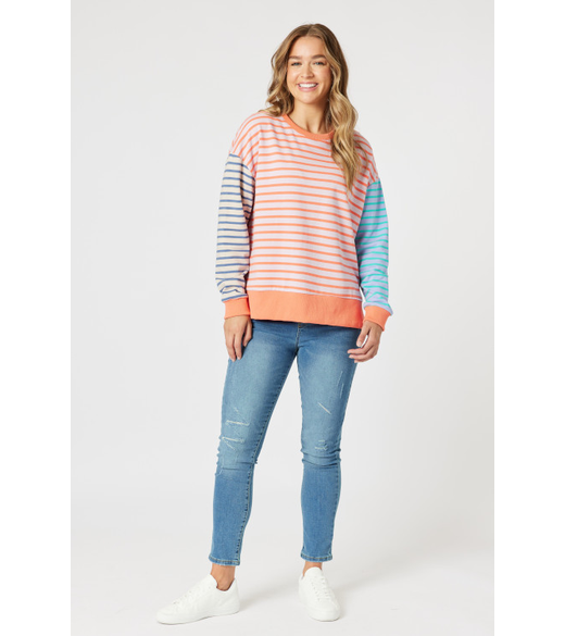 Maxwell summer stripe sweat