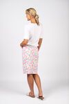 Printed skirt centre back vent