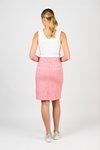 Printed skirt centre back vent