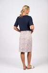 Denim skirt with back vent