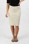 Poplin skirt with back vent
