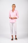 Button shirt with rib panels