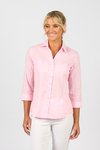 Button shirt with rib panels