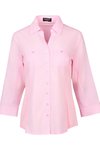Button shirt with rib panels
