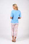 Boat neck top, cuff sleeve