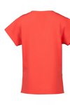Drop sleeve top stepped hem
