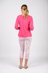 Boat neck 3/4 sleeve top