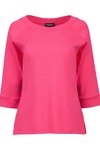 Boat neck 3/4 sleeve top