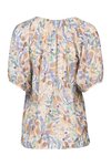 Print V neck top