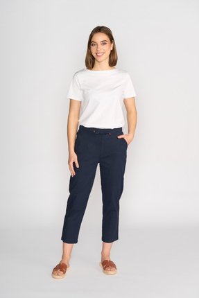 7/8 slim leg elastic waist pant-pants-and-leggings-Gaby's