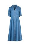 Shaped waist button up dress