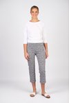 Print slim leg 7/8 lightweight pant