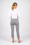 Print slim leg 7/8 lightweight pant