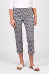 Print slim leg 7/8 lightweight pant