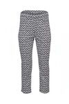 Print slim leg 7/8 lightweight pant