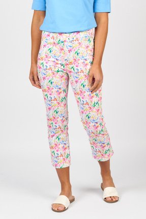 Print slim leg 7/8 lightweight pant-pants-and-leggings-Gaby's